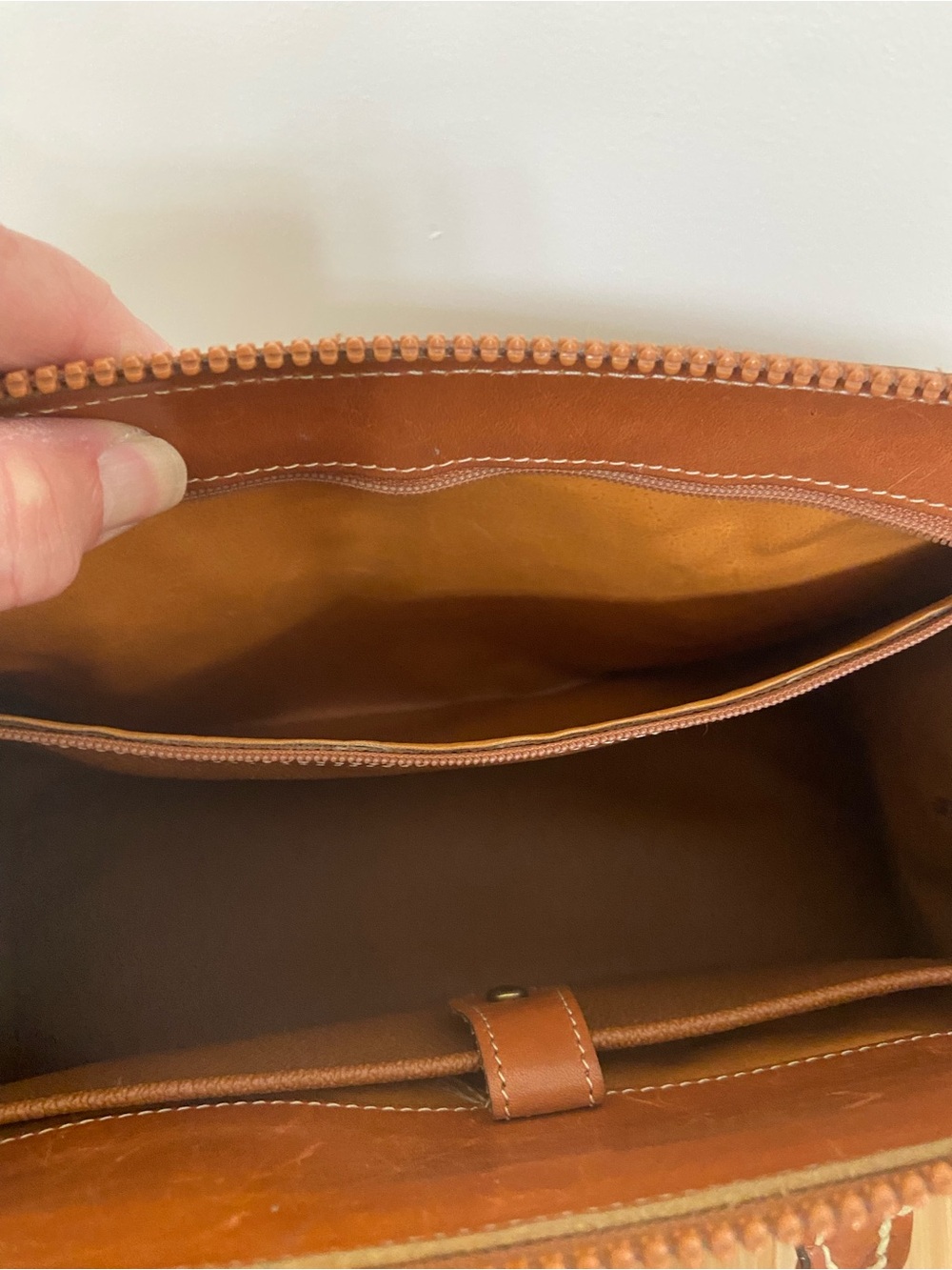 Dooney & Bourke Chestnut Brown Pebbled Leather Satchel - Picture 12 of 15
